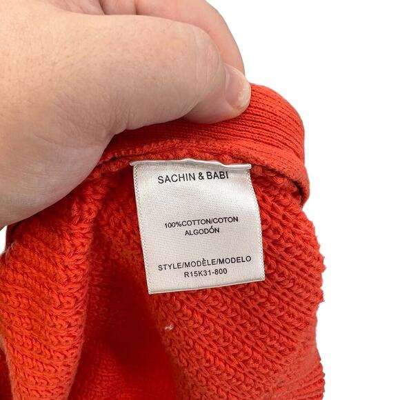 Sachin & Babi Orange Cable Knit Side Zip Sweater Vest Sleeveless Size‎ Small - Picture 10 of 11